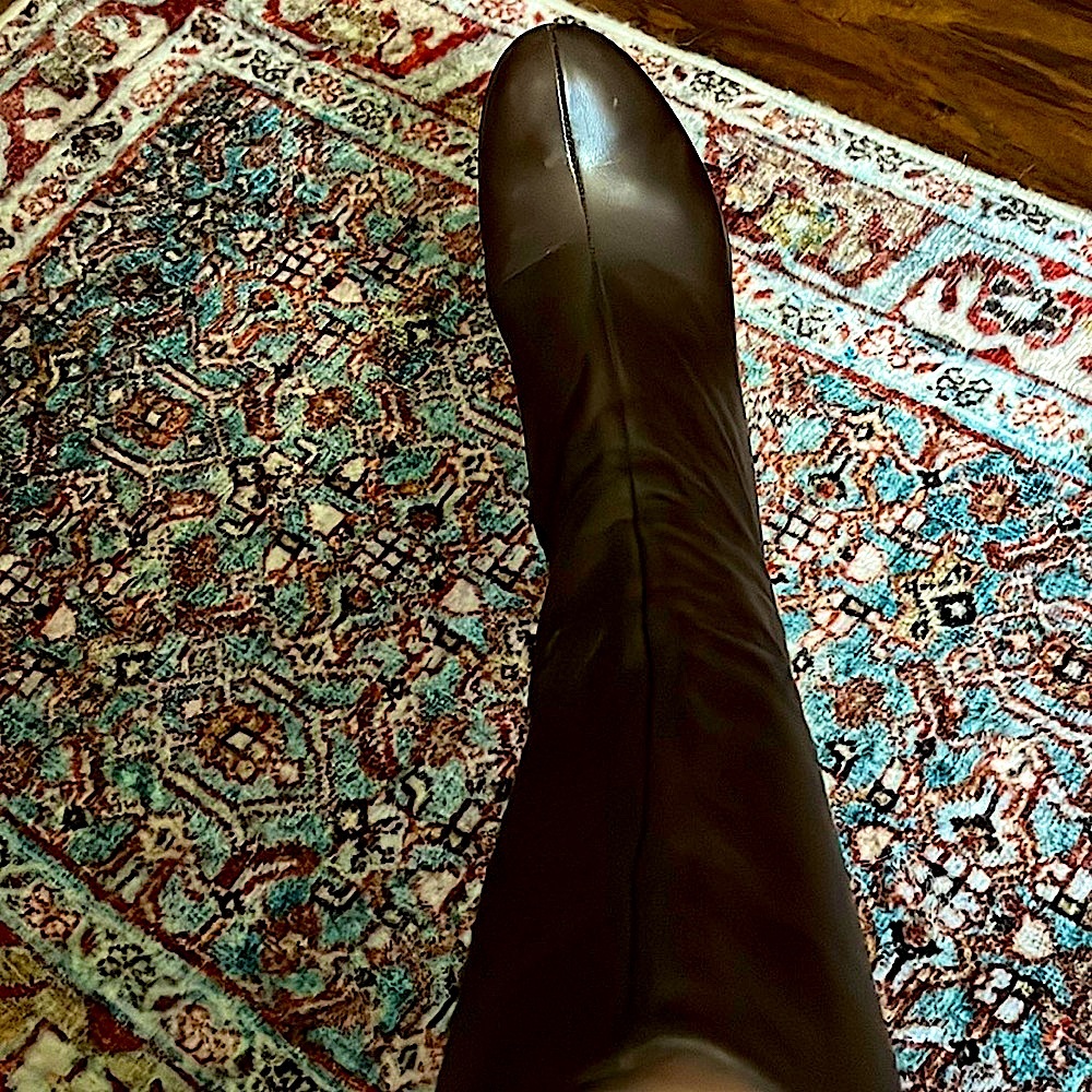 Ladies Brown Leather Boots 6.5
